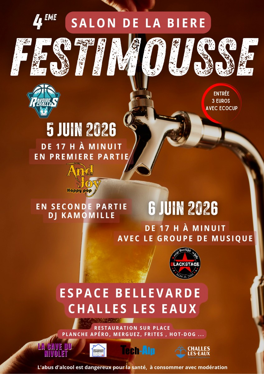 Festimousse Le salon de la Bière de Challes-les-Eaux